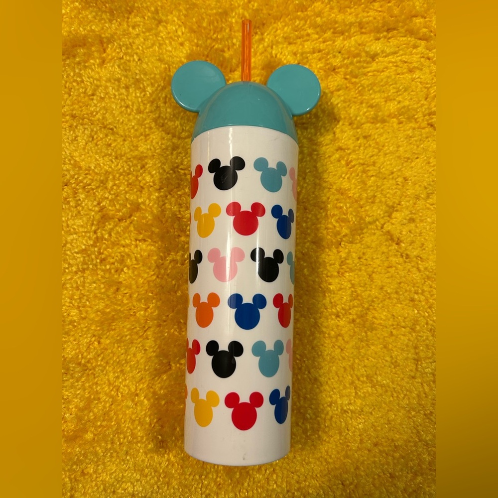 Disney Mickey multicolor tumbler with straw